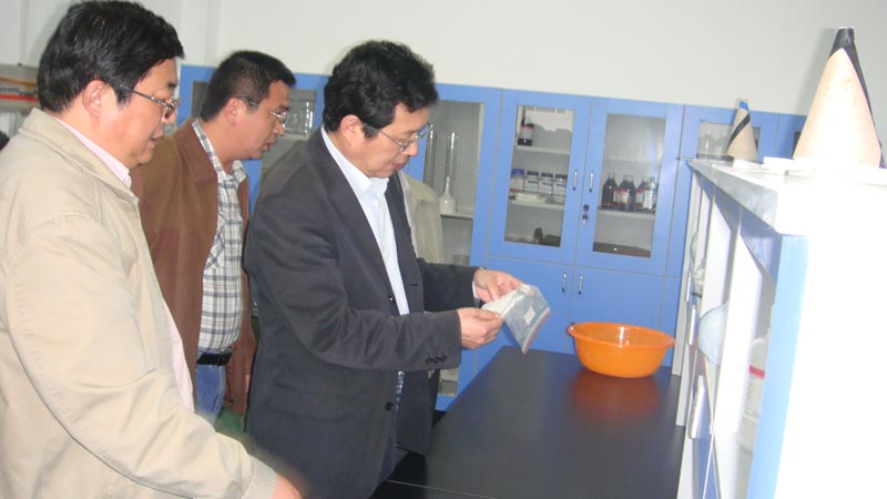 4月13日理工大学副校长王连军来公司实验室视察
