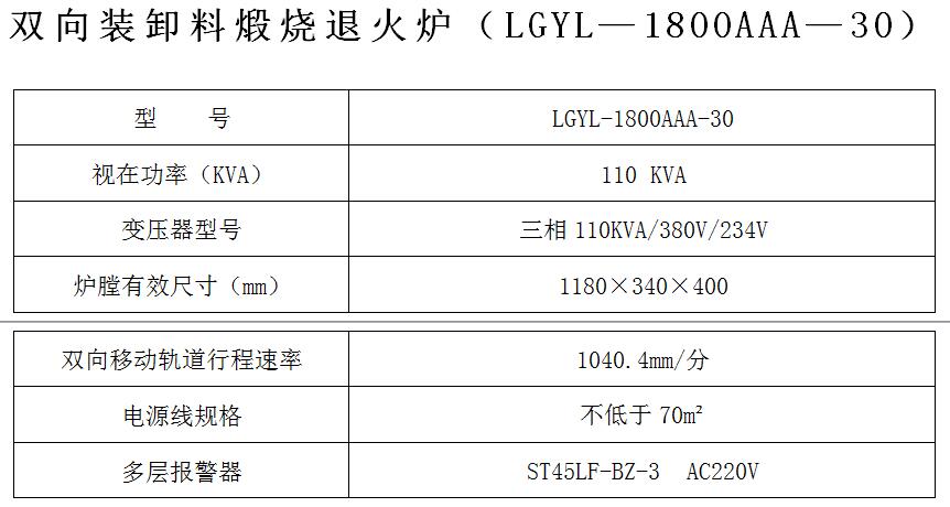 双向装卸料煅烧退火炉